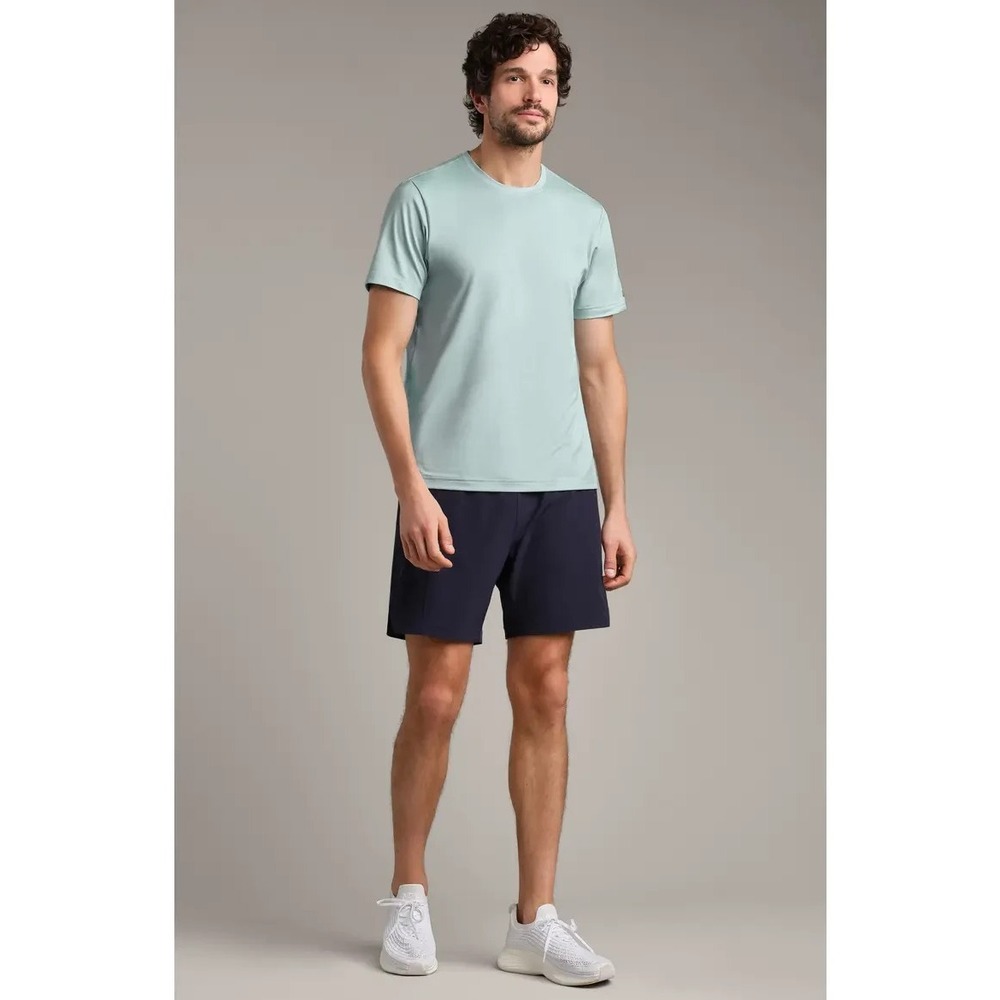 Rhone Backspin Shirt Mens Small Blue Water Performance Active Tee 101731-409-S